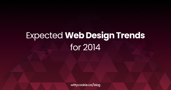 Expected Web Design Trends for 2014