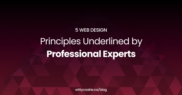 5 Web Design Principles Underlined by Professional Experts
